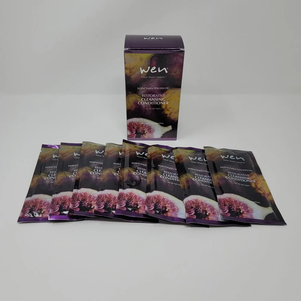 WEN Chaz Dean Mandarin Italian Fig Restorative Cleansing Conditioner 8-2oz Packs